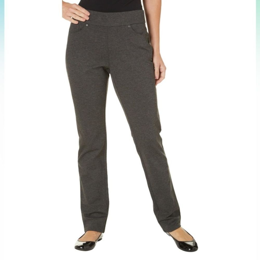 New!  Gloria Vanderbilt Pull on Slimming Pant Pants Grey Women Size Small